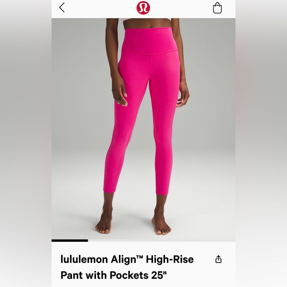 BARELY WORN SONIC PINK LULULEMON LEGGINGS✨💎